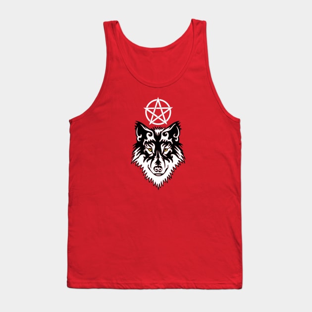 Werewolf-Pentagram - Lycanthropy Gifts Tank Top by TraditionalWitchGifts